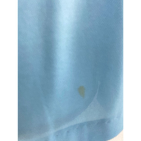 Koko Knits Vintage Califronia Light Blue High Collar 70's Top/ Blouse - Picture 4 of 9